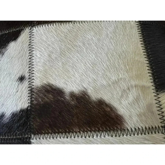 Genuine 100% Cowhide Pillows, 18x18 Patchwork, Two (2) - Picture 4 of 10